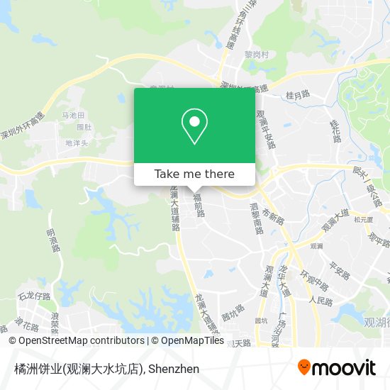 橘洲饼业(观澜大水坑店) map