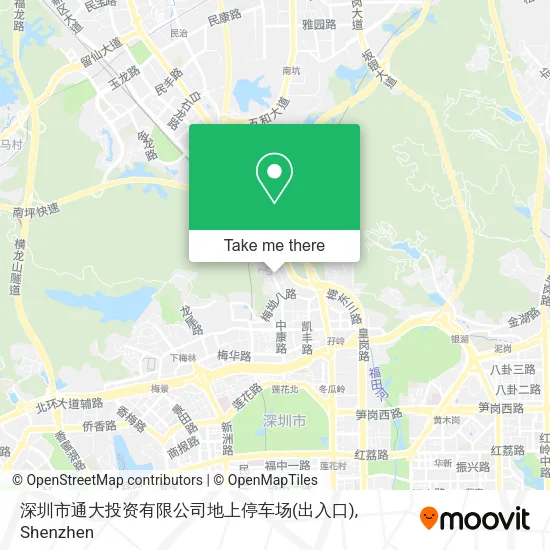 深圳市通大投资有限公司地上停车场(出入口) map