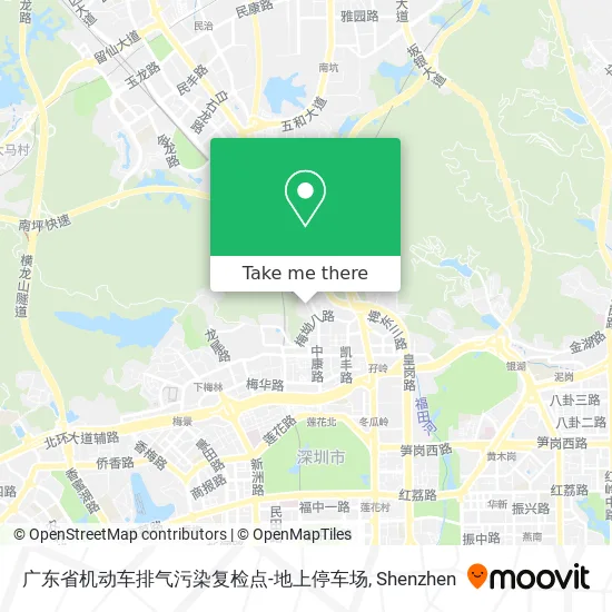 广东省机动车排气污染复检点-地上停车场 map