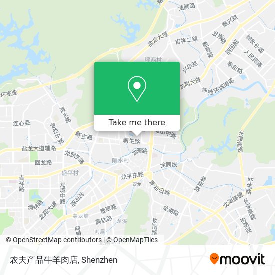 农夫产品牛羊肉店 map