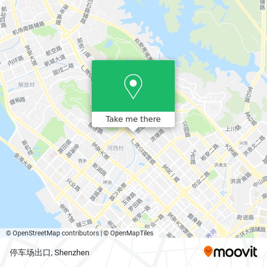 停车场出口 map
