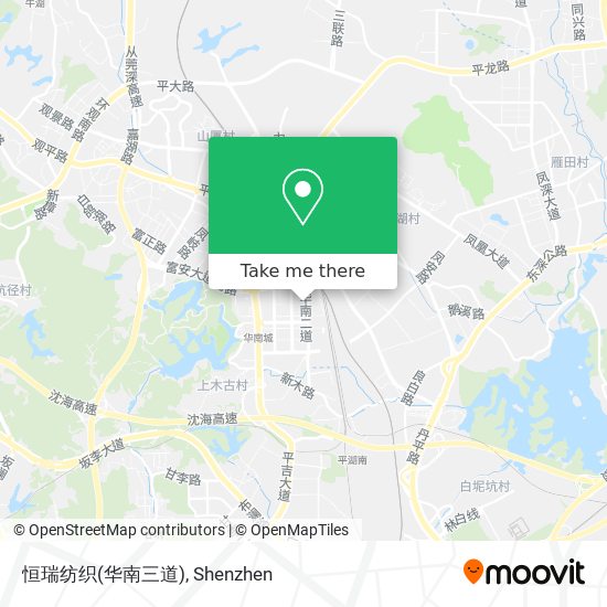 恒瑞纺织(华南三道) map