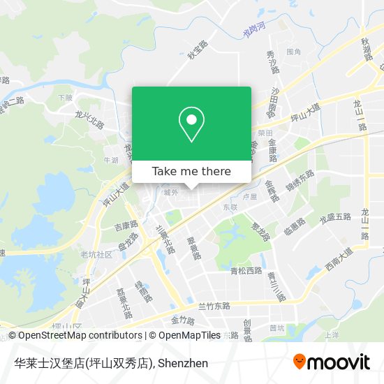 华莱士汉堡店(坪山双秀店) map