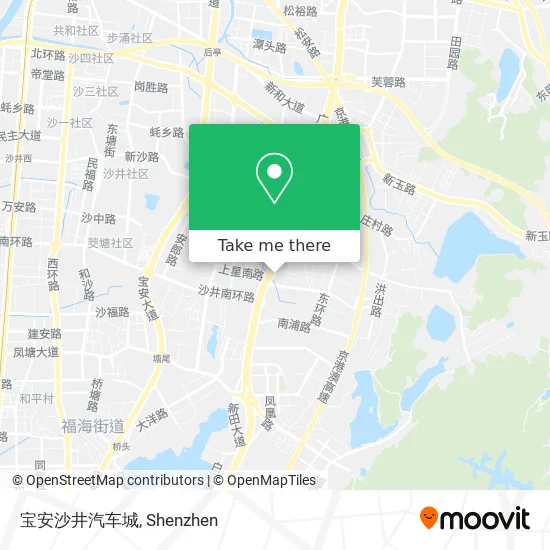 宝安沙井汽车城 map