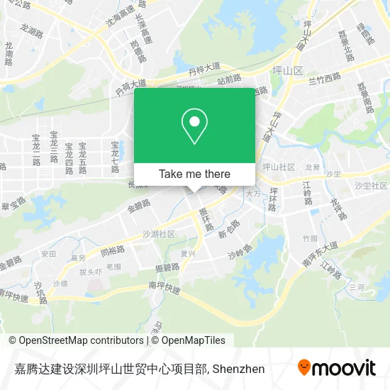 嘉腾达建设深圳坪山世贸中心项目部 map