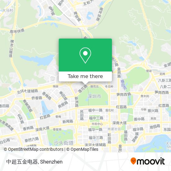 中超五金电器 map