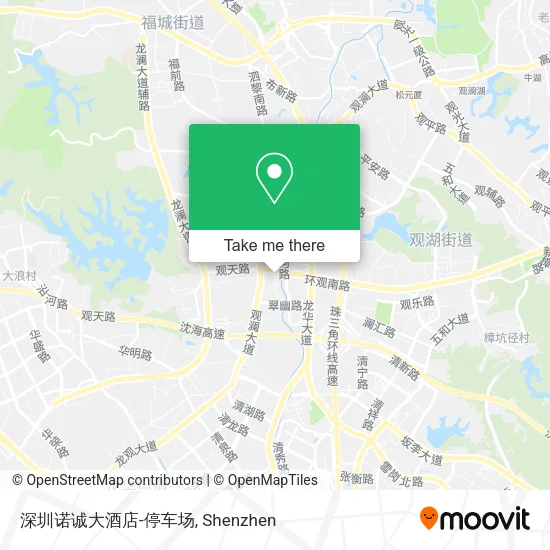 深圳诺诚大酒店-停车场 map
