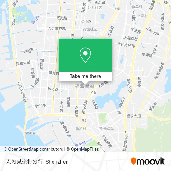 宏发咸杂批发行 map