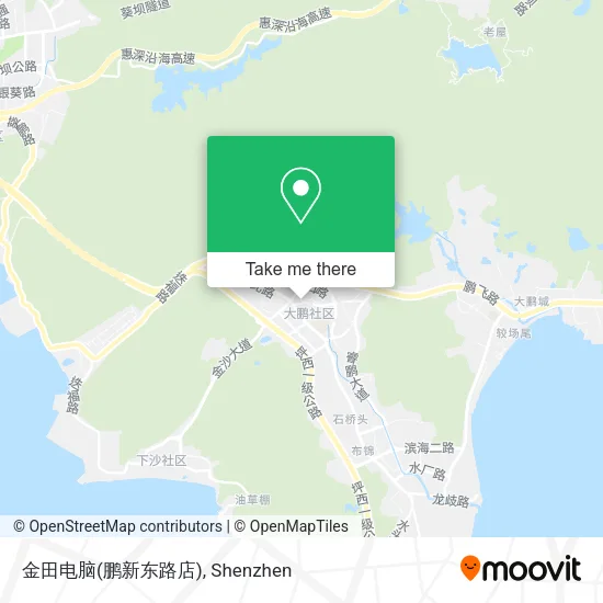 金田电脑(鹏新东路店) map
