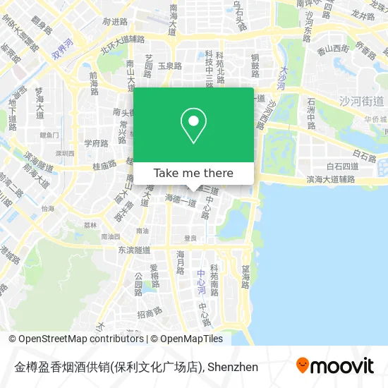 金樽盈香烟酒供销(保利文化广场店) map