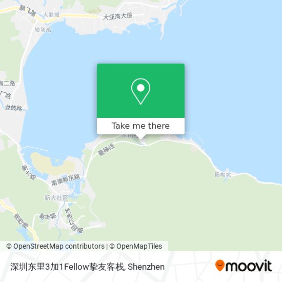 深圳东里3加1Fellow挚友客栈 map