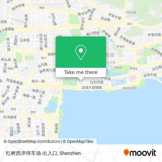 红树西岸停车场-出入口 map