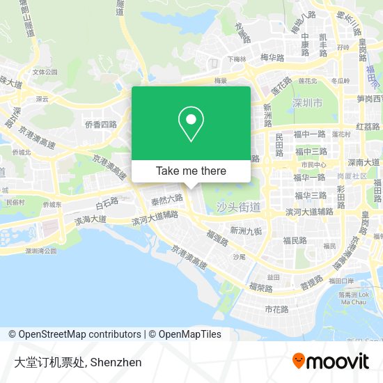 大堂订机票处 map