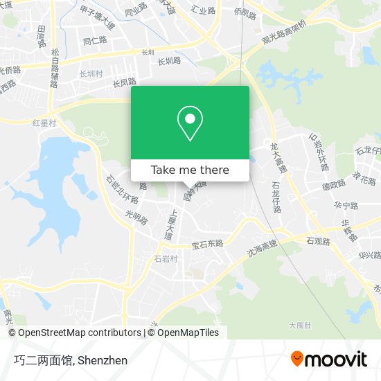 巧二两面馆 map