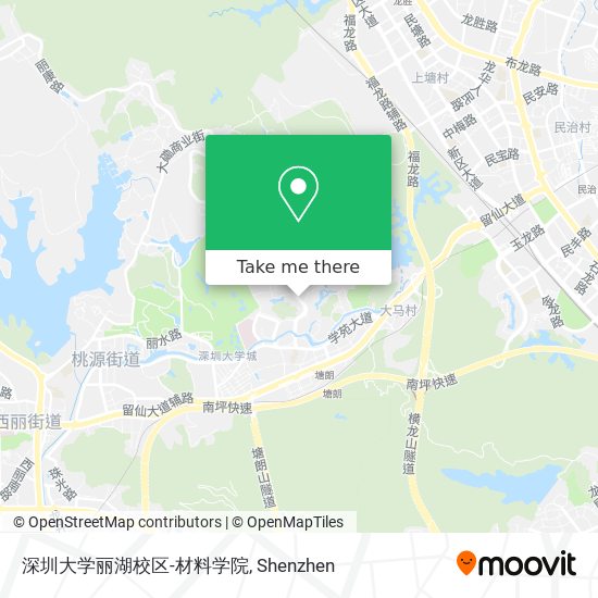 深圳大学丽湖校区-材料学院 map