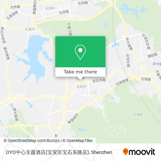 OYO中心主题酒店(宝安区宝石东路店) map