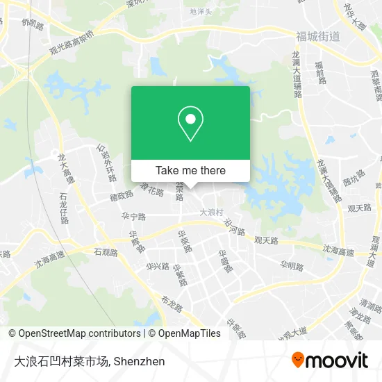 大浪石凹村菜市场 map