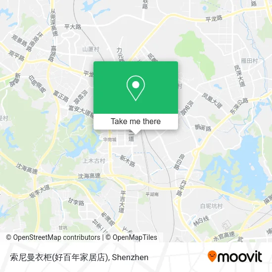 索尼曼衣柜(好百年家居店) map
