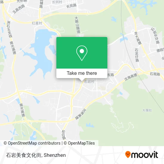 石岩美食文化街 map