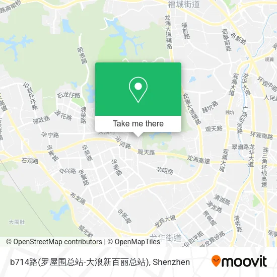 b714路(罗屋围总站-大浪新百丽总站) map
