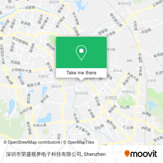 深圳市荣盛视界电子科技有限公司 map