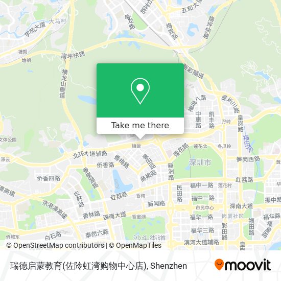 瑞德启蒙教育(佐阾虹湾购物中心店) map