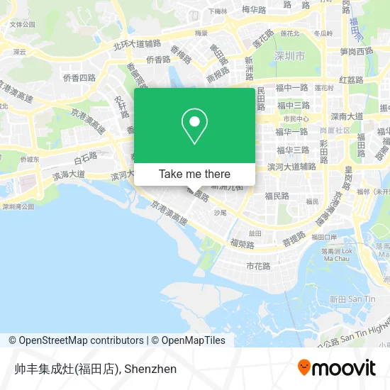 帅丰集成灶(福田店) map