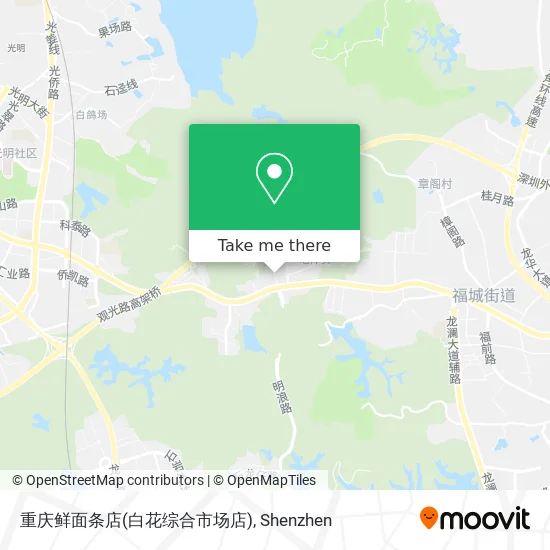 重庆鲜面条店(白花综合市场店) map