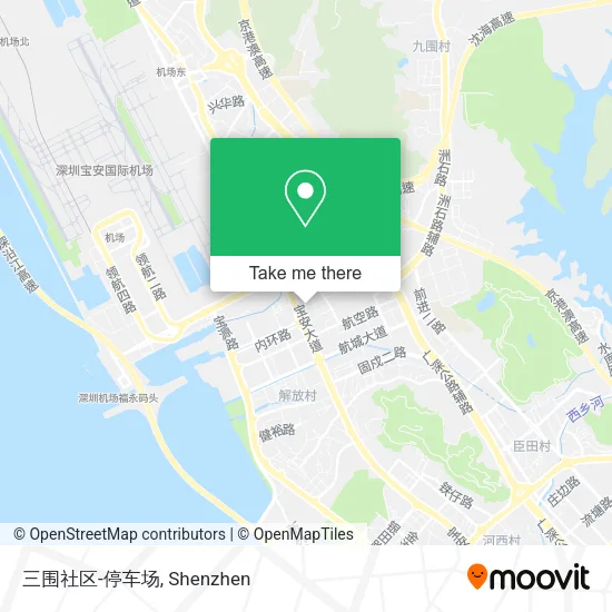 三围社区-停车场 map