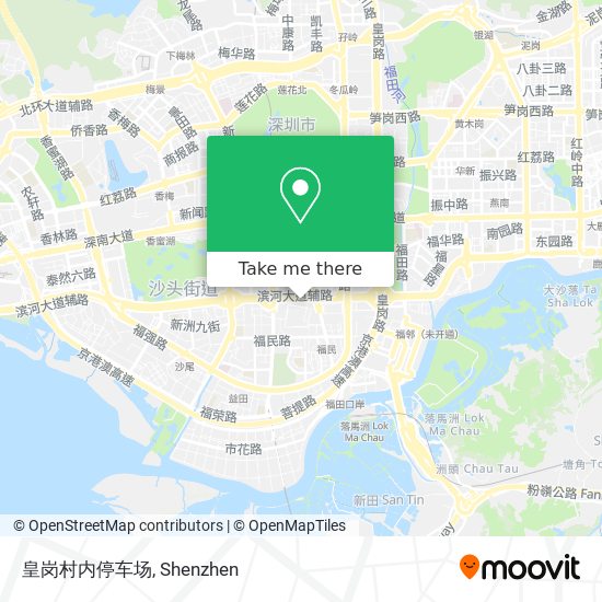皇岗村内停车场 map