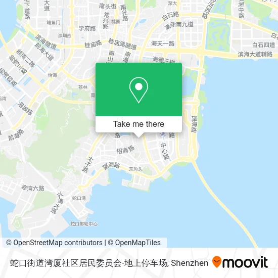 蛇口街道湾厦社区居民委员会-地上停车场 map