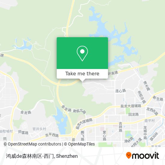 鸿威de森林南区-西门 map