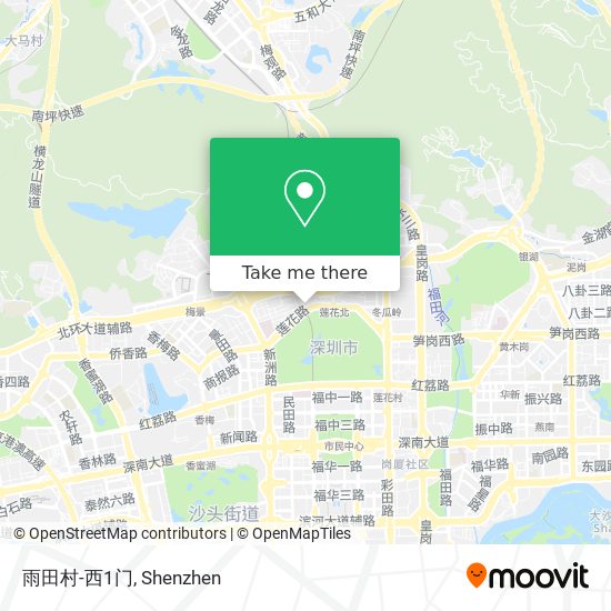 雨田村-西1门 map