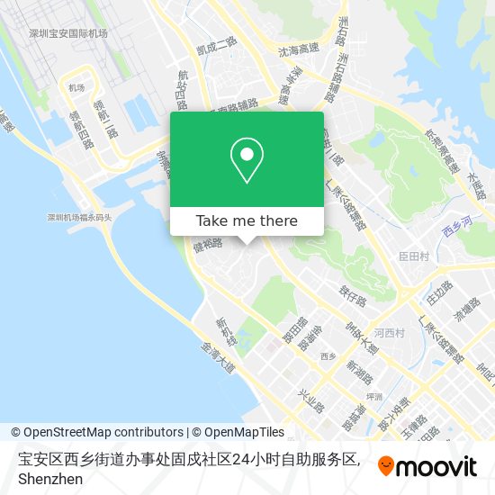 宝安区西乡街道办事处固戍社区24小时自助服务区 map