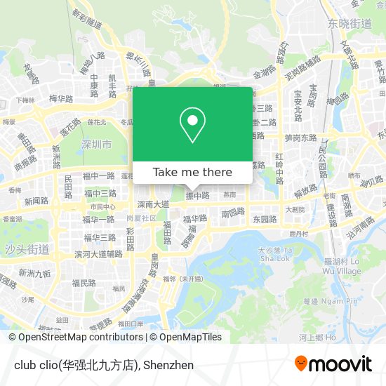club clio(华强北九方店) map