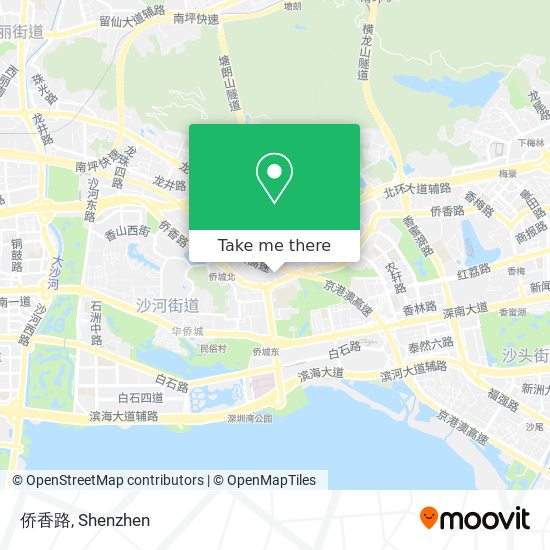 侨香路 map