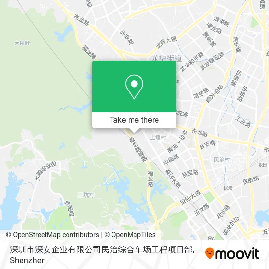 深圳市深安企业有限公司民治综合车场工程项目部 map