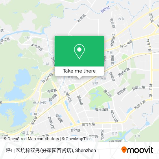 坪山区坑梓双秀(好家园百货店) map