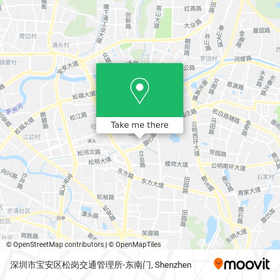深圳市宝安区松岗交通管理所-东南门 map