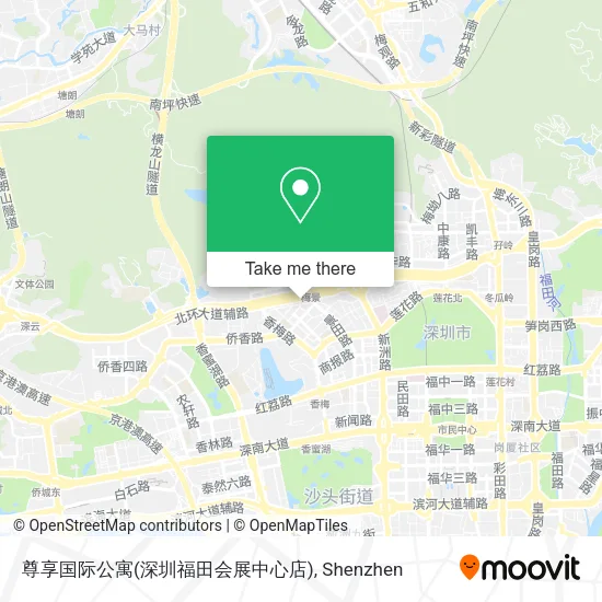 尊享国际公寓(深圳福田会展中心店) map