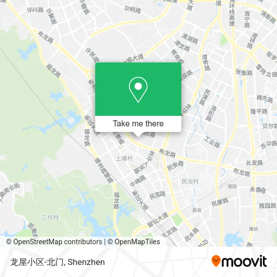 龙屋小区-北门 map