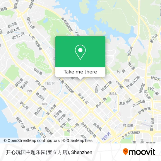 开心玩国主题乐园(宝立方店) map