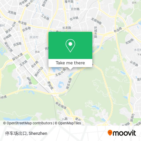 停车场出口 map
