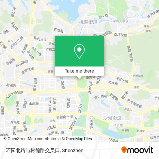 环园北路与树德路交叉口 map