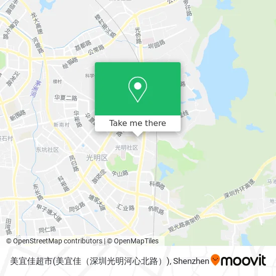 美宜佳超市(美宜佳（深圳光明河心北路）) map