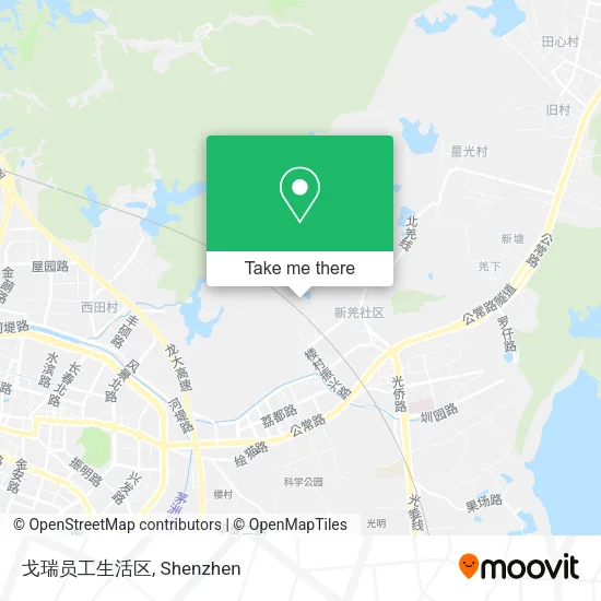 戈瑞员工生活区 map