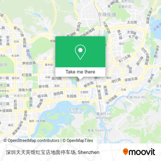 深圳天天宾馆红宝店地面停车场 map