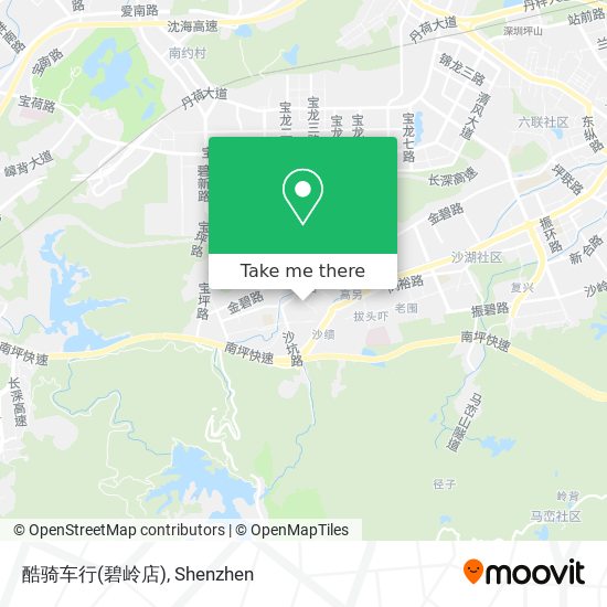 酷骑车行(碧岭店) map