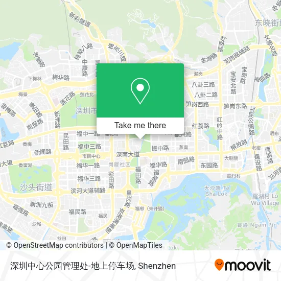深圳中心公园管理处-地上停车场 map