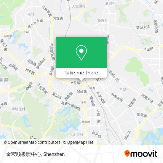 金宏顺板喷中心 map